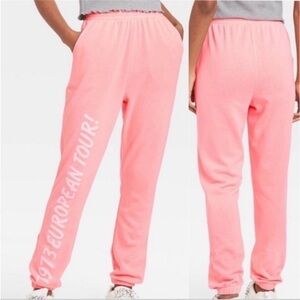 The Rolling Stones Pink Jogger Sweatpants 1973 European Tour